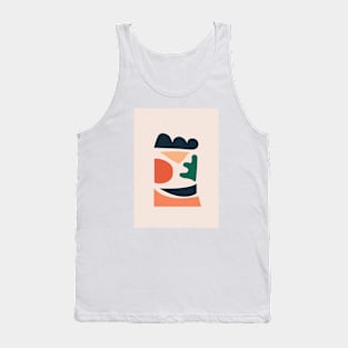 Nordic, Abstract Shapes, Scandinavian, Colorful Print Tank Top